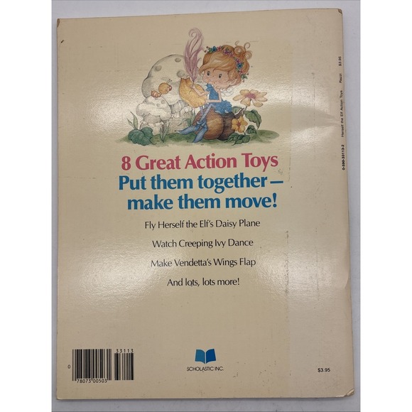 Scholastic Herself the Elf action toys punch out toy 1984 NOS Vintage Unused - Picture 2 of 16